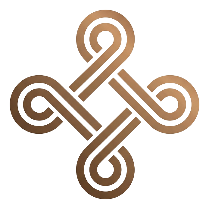 Hannunvaakuna — the looped-square SAUNA 81°C logo